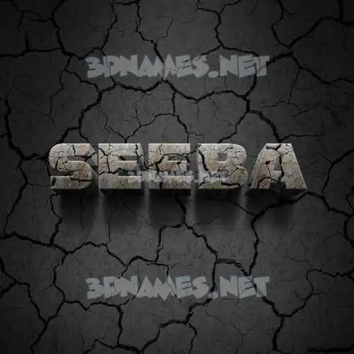 seeba in Cracked Stone style - 3D name wallpaper seeba in Cracked Stone style - 3D name wallpaper
