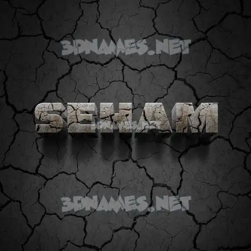 seham in Cracked Stone style - 3D name wallpaper seham in Cracked Stone style - 3D name wallpaper