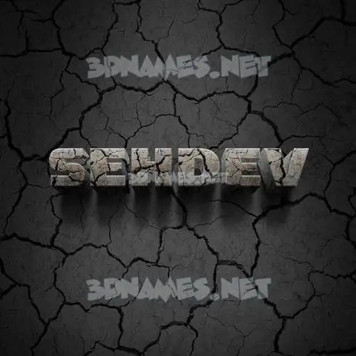 sehdev in Cracked Stone style - 3D name wallpaper sehdev in Cracked Stone style - 3D name wallpaper