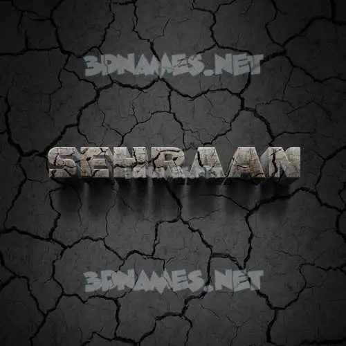 sehraan in Cracked Stone style - 3D name wallpaper sehraan in Cracked Stone style - 3D name wallpaper