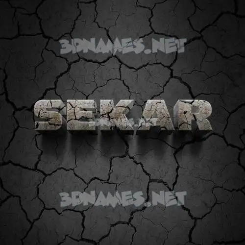 sekar in Cracked Stone style - 3D name wallpaper sekar in Cracked Stone style - 3D name wallpaper