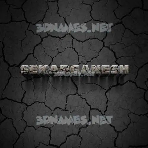 sekarganesh in Cracked Stone style - 3D name wallpaper sekarganesh in Cracked Stone style - 3D name wallpaper