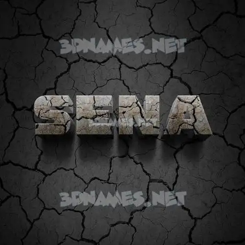 sena in Cracked Stone style - 3D name wallpaper sena in Cracked Stone style - 3D name wallpaper