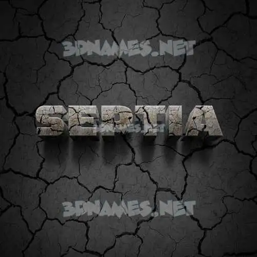 septia in Cracked Stone style - 3D name wallpaper septia in Cracked Stone style - 3D name wallpaper