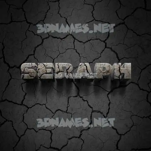 seraph in Cracked Stone style - 3D name wallpaper seraph in Cracked Stone style - 3D name wallpaper