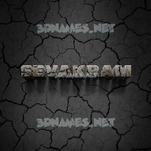 sevakram in Cracked Stone style - 3D name wallpaper sevakram in Cracked Stone style - 3D name wallpaper