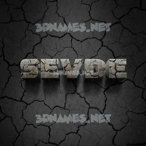 sevde in Cracked Stone style - 3D name wallpaper sevde in Cracked Stone style - 3D name wallpaper