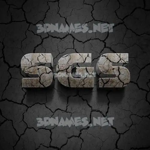 sgs in Cracked Stone style - 3D name wallpaper sgs in Cracked Stone style - 3D name wallpaper