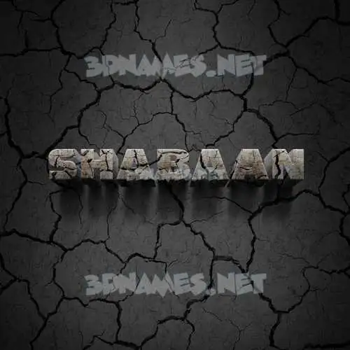 shabaan in Cracked Stone style - 3D name wallpaper shabaan in Cracked Stone style - 3D name wallpaper