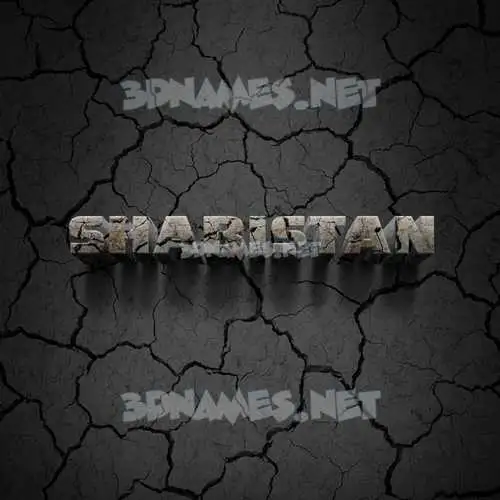 shabistan in Cracked Stone style - 3D name wallpaper shabistan in Cracked Stone style - 3D name wallpaper