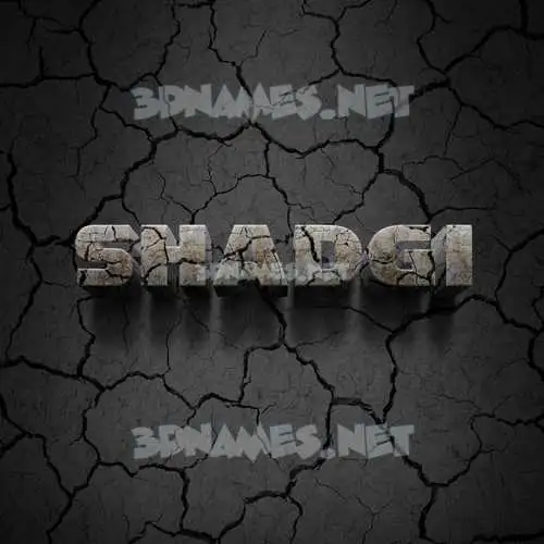 shadgi in Cracked Stone style - 3D name wallpaper shadgi in Cracked Stone style - 3D name wallpaper
