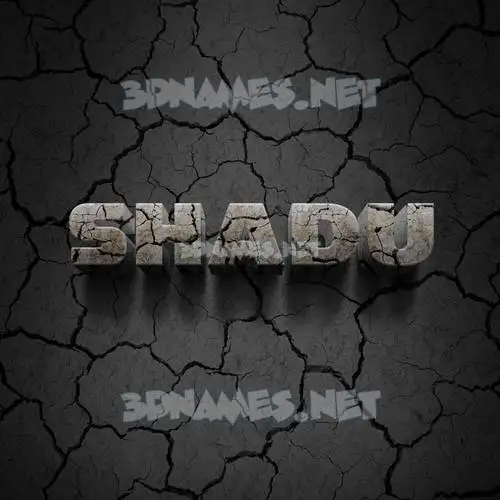 shadu in Cracked Stone style - 3D name wallpaper shadu in Cracked Stone style - 3D name wallpaper