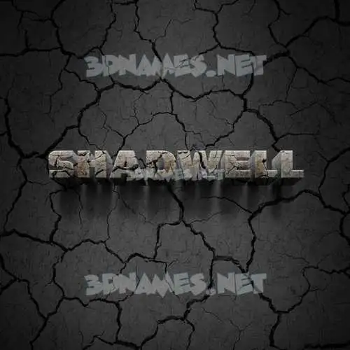 shadwell in Cracked Stone style - 3D name wallpaper shadwell in Cracked Stone style - 3D name wallpaper
