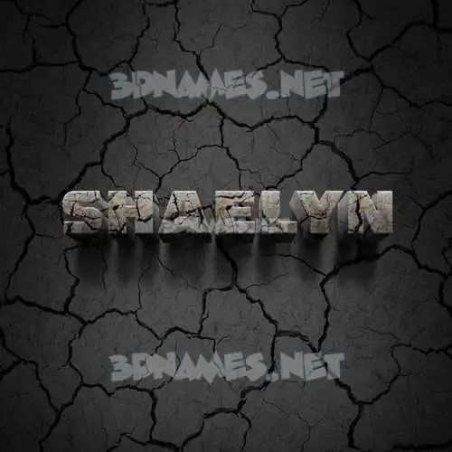 shaelyn in Cracked Stone style - 3D name wallpaper shaelyn in Cracked Stone style - 3D name wallpaper