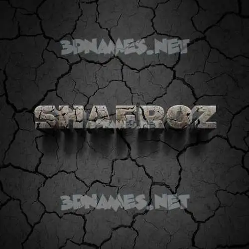 shafroz in Cracked Stone style - 3D name wallpaper shafroz in Cracked Stone style - 3D name wallpaper