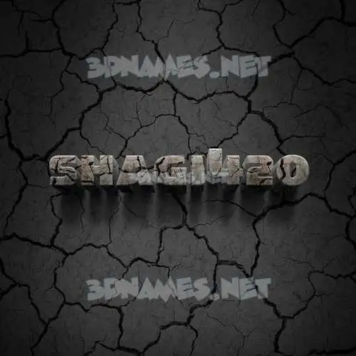 shagi420 in Cracked Stone style - 3D name wallpaper shagi420 in Cracked Stone style - 3D name wallpaper