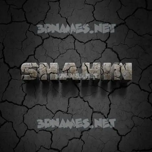 shahin in Cracked Stone style - 3D name wallpaper shahin in Cracked Stone style - 3D name wallpaper
