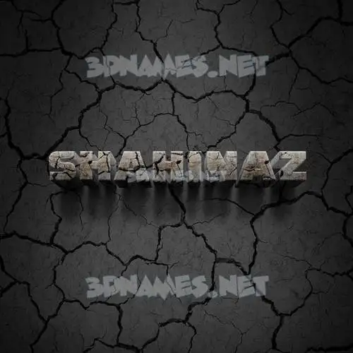 shahinaz in Cracked Stone style - 3D name wallpaper shahinaz in Cracked Stone style - 3D name wallpaper