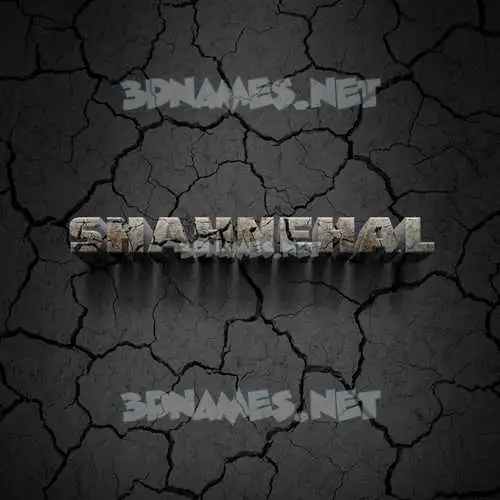 shahnehal in Cracked Stone style - 3D name wallpaper shahnehal in Cracked Stone style - 3D name wallpaper