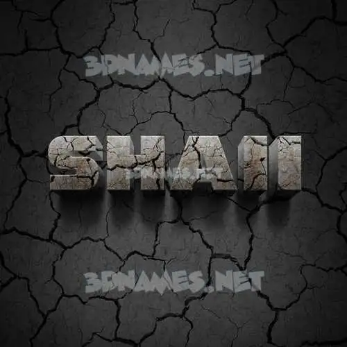 shaii in Cracked Stone style - 3D name wallpaper shaii in Cracked Stone style - 3D name wallpaper