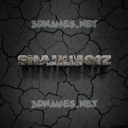 shaikmoiz in Cracked Stone style - 3D name wallpaper shaikmoiz in Cracked Stone style - 3D name wallpaper