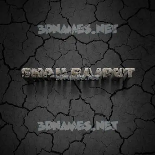 shailrajput in Cracked Stone style - 3D name wallpaper