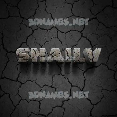shailv in Cracked Stone style - 3D name wallpaper