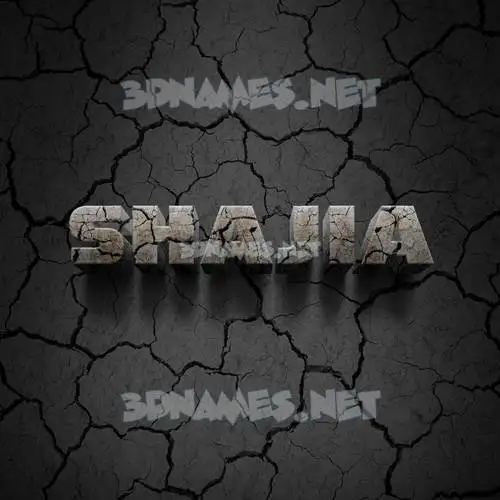 shajia in Cracked Stone style - 3D name wallpaper shajia in Cracked Stone style - 3D name wallpaper