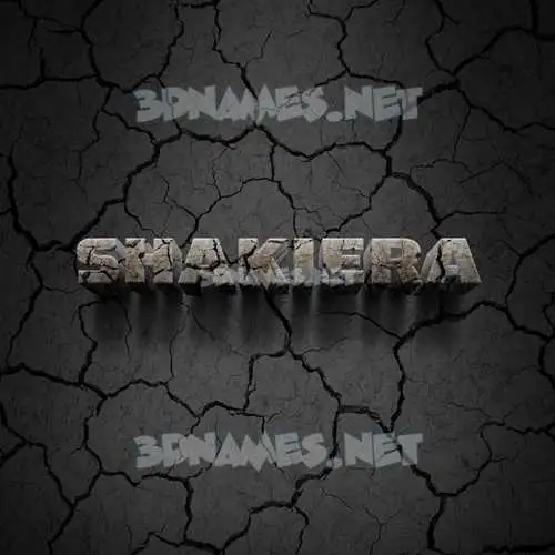 shakiera in Cracked Stone style - 3D name wallpaper shakiera in Cracked Stone style - 3D name wallpaper