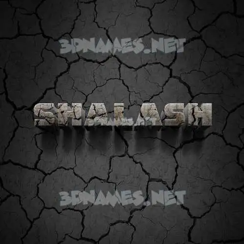 shalash in Cracked Stone style - 3D name wallpaper shalash in Cracked Stone style - 3D name wallpaper