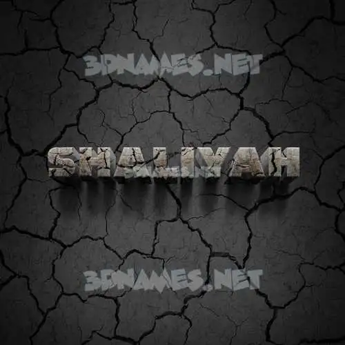 shaliyah in Cracked Stone style - 3D name wallpaper shaliyah in Cracked Stone style - 3D name wallpaper