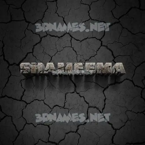 shameema in Cracked Stone style - 3D name wallpaper shameema in Cracked Stone style - 3D name wallpaper