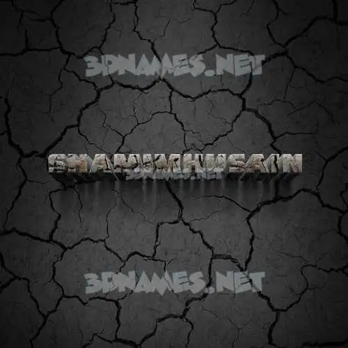 shamimhusain in Cracked Stone style - 3D name wallpaper shamimhusain in Cracked Stone style - 3D name wallpaper