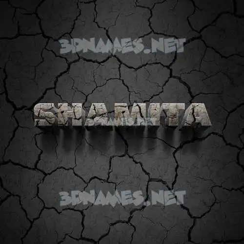 shamita in Cracked Stone style - 3D name wallpaper shamita in Cracked Stone style - 3D name wallpaper