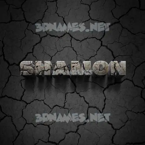 shamon in Cracked Stone style - 3D name wallpaper shamon in Cracked Stone style - 3D name wallpaper