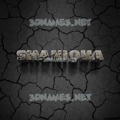 shaniqua in Cracked Stone style - 3D name wallpaper shaniqua in Cracked Stone style - 3D name wallpaper