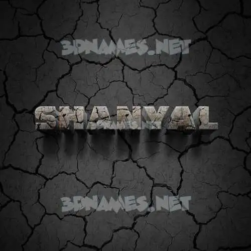 shanyal in Cracked Stone style - 3D name wallpaper shanyal in Cracked Stone style - 3D name wallpaper