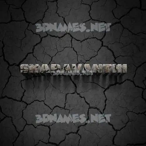 sharavanthi in Cracked Stone style - 3D name wallpaper sharavanthi in Cracked Stone style - 3D name wallpaper