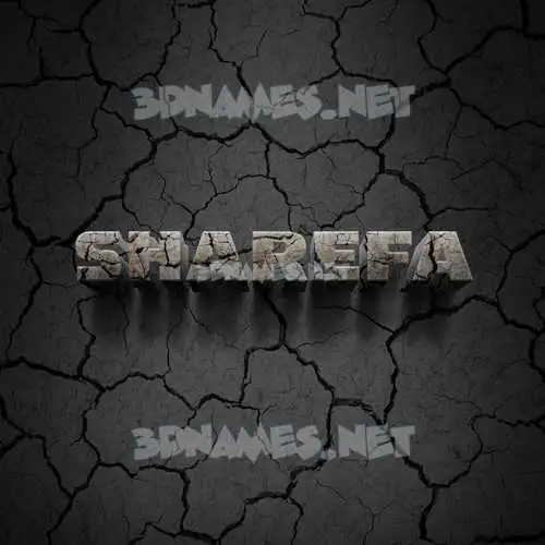 sharefa in Cracked Stone style - 3D name wallpaper sharefa in Cracked Stone style - 3D name wallpaper
