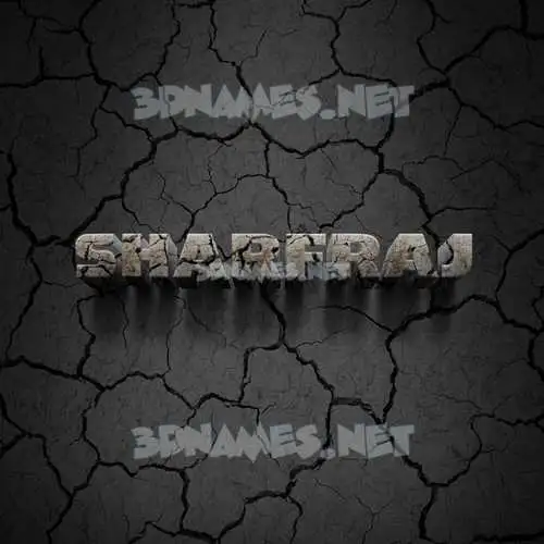 sharfraj in Cracked Stone style - 3D name wallpaper sharfraj in Cracked Stone style - 3D name wallpaper