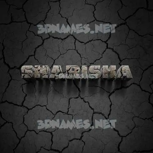 sharisha in Cracked Stone style - 3D name wallpaper sharisha in Cracked Stone style - 3D name wallpaper