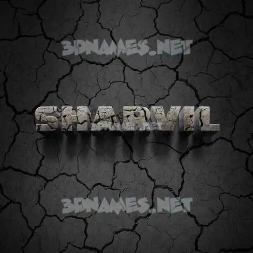 sharvil in Cracked Stone style - 3D name wallpaper sharvil in Cracked Stone style - 3D name wallpaper
