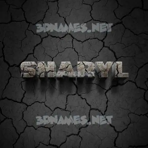 sharyl in Cracked Stone style - 3D name wallpaper sharyl in Cracked Stone style - 3D name wallpaper