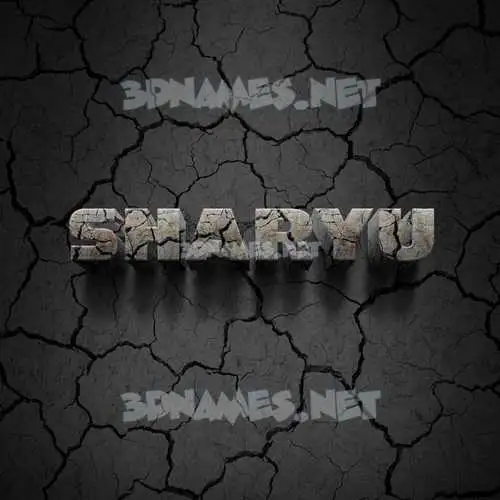 sharyu in Cracked Stone style - 3D name wallpaper sharyu in Cracked Stone style - 3D name wallpaper