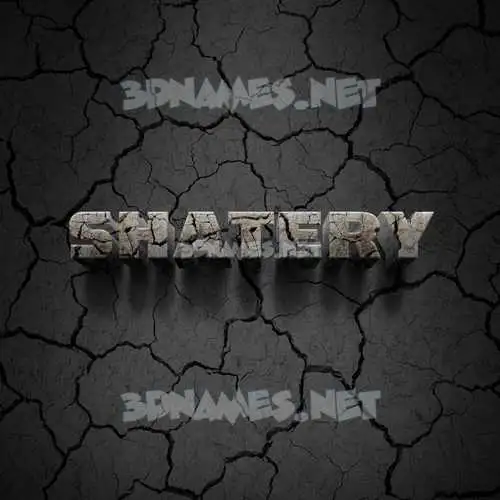 shatery in Cracked Stone style - 3D name wallpaper shatery in Cracked Stone style - 3D name wallpaper