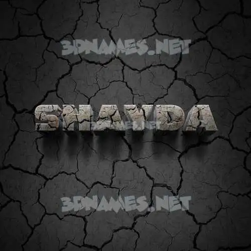 shayda in Cracked Stone style - 3D name wallpaper shayda in Cracked Stone style - 3D name wallpaper