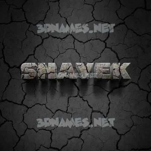 shayek in Cracked Stone style - 3D name wallpaper shayek in Cracked Stone style - 3D name wallpaper