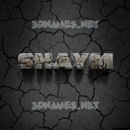 shaym in Cracked Stone style - 3D name wallpaper shaym in Cracked Stone style - 3D name wallpaper