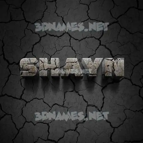shayn in Cracked Stone style - 3D name wallpaper shayn in Cracked Stone style - 3D name wallpaper