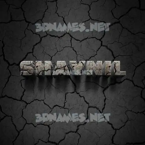 shaynil in Cracked Stone style - 3D name wallpaper shaynil in Cracked Stone style - 3D name wallpaper